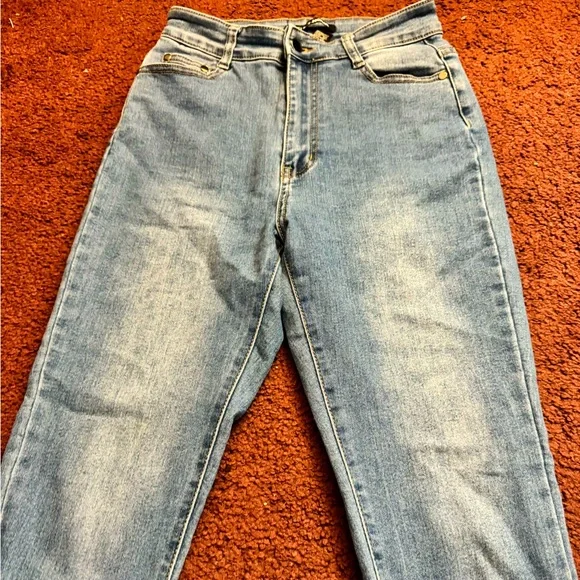 NWOT🩵 Fashion Nova Women’s Super High Waisted Skinny Jeans Size 7 - Picture 6 of 9